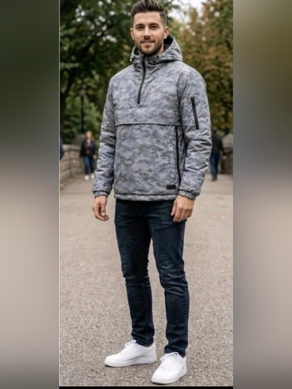 Hickey Freeman Men's Puffer Anorak Jacket Size S. READ⬇️